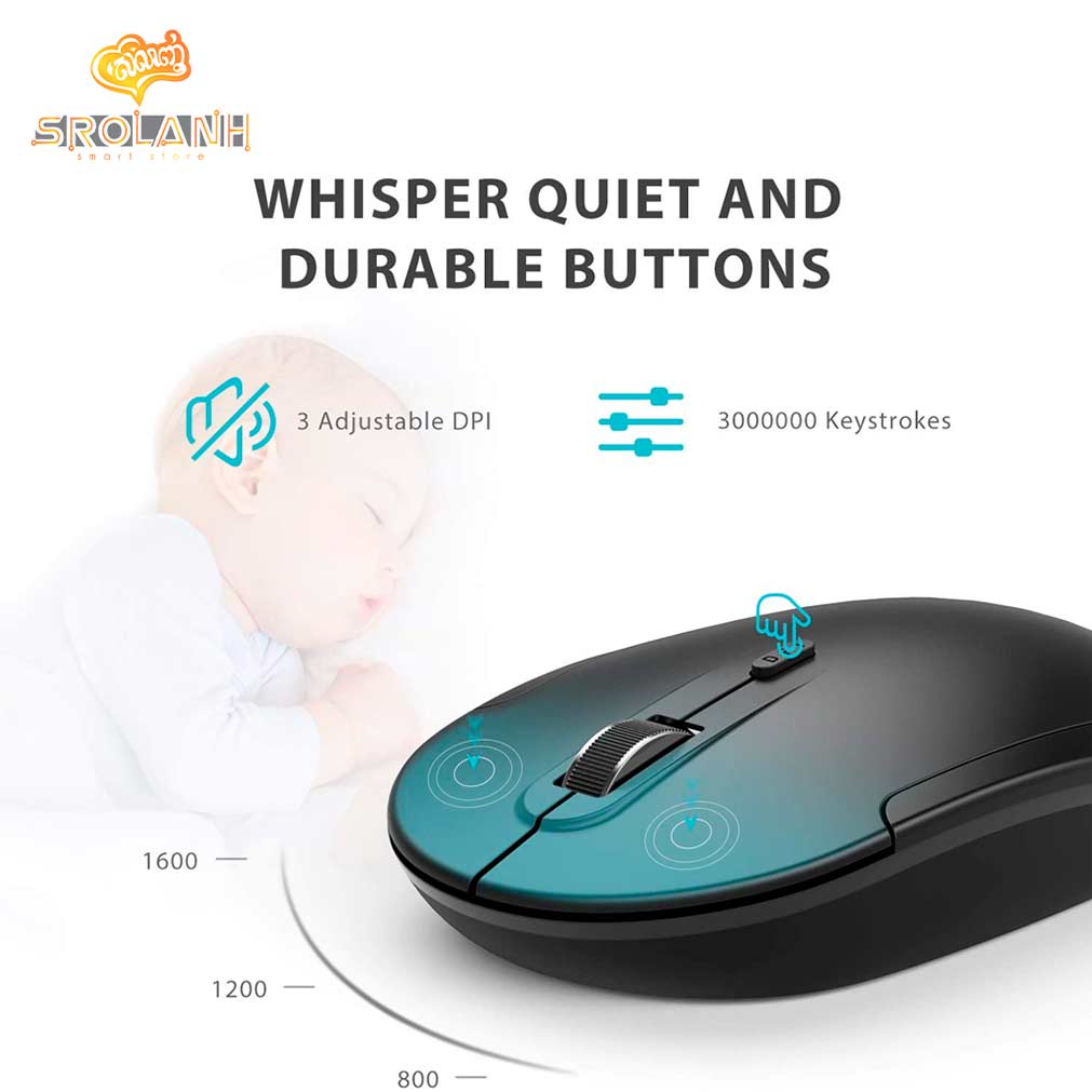 iClever Full Size Wireless Keyboard With Number Pad ICGK08 SROLANH